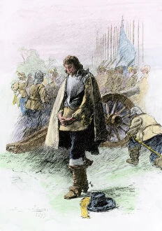 Illustration Collection: Oliver Cromwell at Edgehill, English Civil War