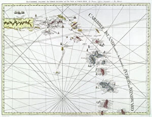 Virgin Islands Gallery: CARIBBEAN: MAP, 1775. English engraved map of The Caribee Islands from Puerto Rico to Barbados by Thomas Jefferys