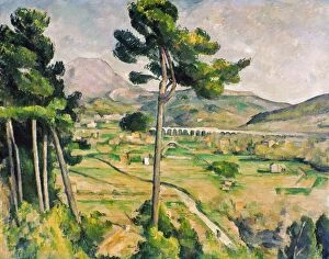 Tree Collection: CEZANNE: ST. VICTOIRE, 1885. Paul Cezanne: Mont Sainte-Victoire. Oil on canvas, 1885-87