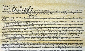 CONSTITUTION. Page one of the Constitution of the United