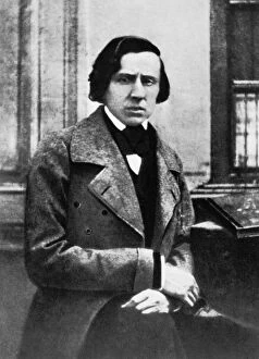 Seated Collection: FREDERIC CHOPIN (1810-1849). Polish composer and pianist. Photographed in 1849