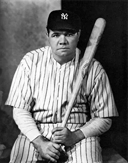Seated Gallery: GEORGE H. RUTH (1895-1948). Known as Babe Ruth. American professional baseball player