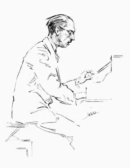 Seated Gallery: IGOR STRAVINSKY (1882-1971). American (Russian-born) composer