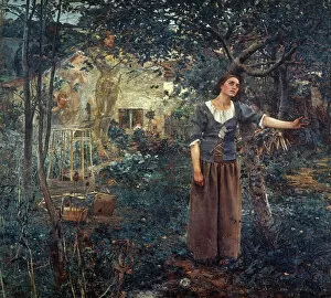 Fashion Gallery: JOAN OF ARC (c1412-1431). French national heroine. Oil on canvas, 1879, by Jules Bastien-Lepage