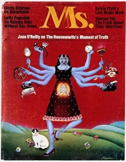 Illustration Gallery: MS. MAGAZINE, 1972. Cover of the first issue of Ms. magazine, spring 1972