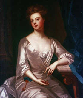 Seated Collection: SARAH CHURCHILL (1660-1744). Nee Jennings. Duchess of Marlborough. Oil on canvas