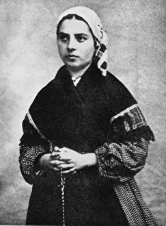 Fashion Gallery: ST. BERNADETTE OF LOURDES (1844-1879). Nee Marie-Bernarde Soubirous