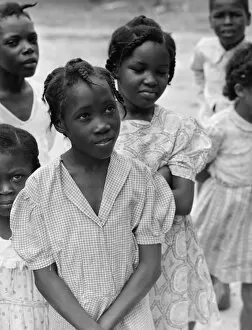Christiansted Gallery: ST. CROIX: CHILDREN, 1941. Children at the Peters Rest elementary school, Christiansted, St