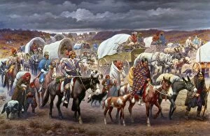 Cloud Collection: THE TRAIL OF TEARS, 1838. The removal of the Cherokee Native Americans to the West in 1838