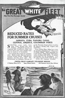Pleasure Gallery: UNITED FRUIT COMPANY, 1922. Advertisement from an American magazine of 1922, for