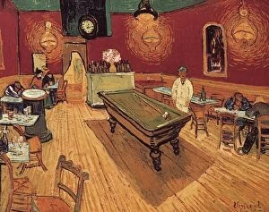 Dutch Gallery: VAN GOGH: NIGHT CAFE, 1888. Vincent Van Gogh: The Night Cafe. Oil on canvas, 1888