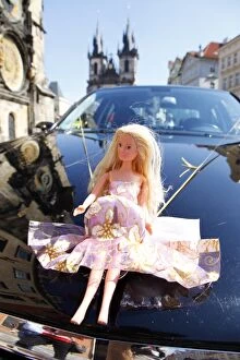 Barbie wedding car in Prague, Czech Republic
