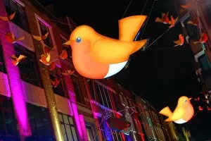 Carnaby Street Christmas Lights switched on, London, England