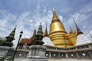Phra Siratana Golden Chedi at the Grand Palace Complex, Wat Phra Kaew, Bangkok