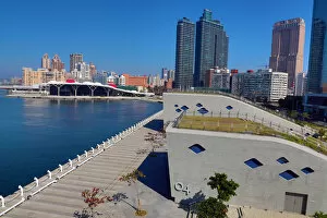 Waterfront and pier in Kaohsiung Harbour, Kaohsiung City, Taiwan