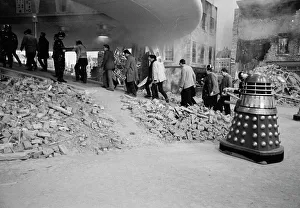 <b class=qtipBold><figcaption>Daleks Invasion Earth 2150 AD</figcaption></b><br>On the set at Shepperton Studios.<br><em>© Copyright © Studiocanal Films Ltd</em> Daleks Invasion Earth 2150 AD