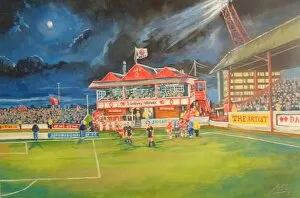 Editor's Picks: Broomfield Park Pavillion Stadium Fine Art - Airdrieonians FC