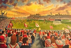 Stadia of Yesteryear Collection: Broomfield Park Stadium Fine Art - Airdrieonians Football Club