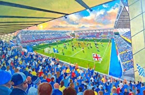 Football Collection: The Den Stadium Fine Art - Millwall Football Club