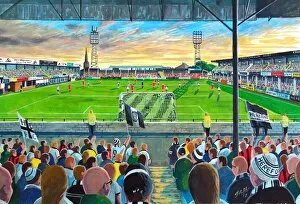 Football Club Collection: Edgar Street Stadium Fine Art - Hereford Football Club