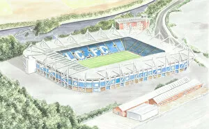 David Baldwin Art Collection: Football Stadium - Leicester City FC - King Power Stadium