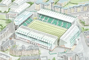 Stadia of Scotland Collection: Football Stadium - Scotland - Hibernian FC - Easter Road