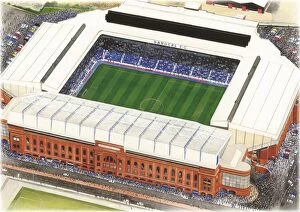 Ibrox Stadium Art - Rangers
