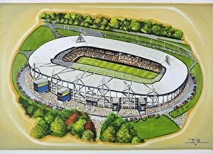 DJ Rogers Stadia Art Collection: K C Stadium Art - Hull City FC