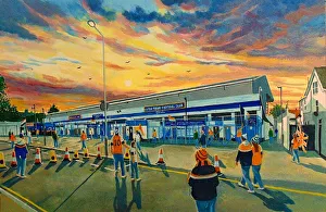 KENILWORTH ROAD Going to the Match Art - Luton Town Football Club KENILWORTH ROAD Going to the Match Art - Luton Town Football Club