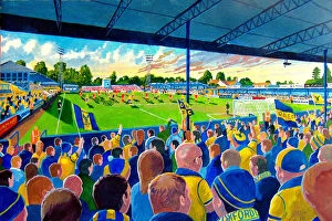 Stadia of Yesteryear Gallery: Manor Ground Stadium Fine Art - Oxford United Football Club