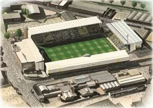 Kevin Fletcher Stadia Art Collection: Meadow Lane Art - Notts County
