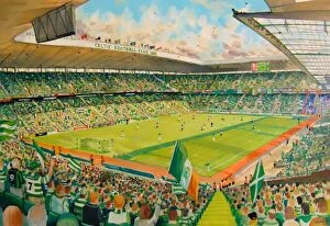 Football Club Collection: Parkhead Stadium Fine Art - Celtic Football Club