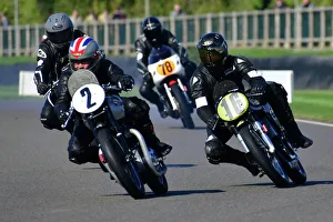 Barry Sheene Memorial Trophy Gallery: CJ12 0897 Roger Ashby, Glen English, Triumph T110