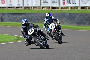 Barry Sheene Memorial Trophy Gallery: CJ12 0970 Tony Perkin, Ian Hutchinson, Velocette MSS 500