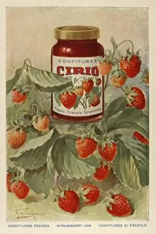 Advertisement for Cirio strawberry jam