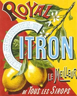 Advertisement for Royal Citron lemon juice