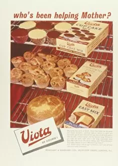 Advertisement for Viota cake mixes