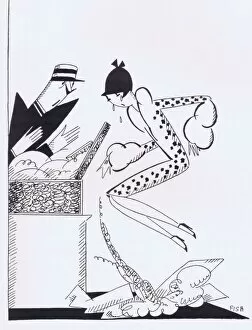 Art deco illustration by Fish, 1926