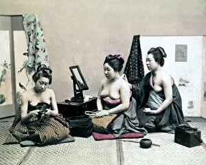 Bare-breasted women, Japan
