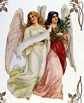 Two Christmas angels