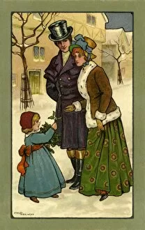 Christmas - Couple with small child