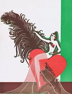 Illustration for the programme cover of La Revue D Amour, 19