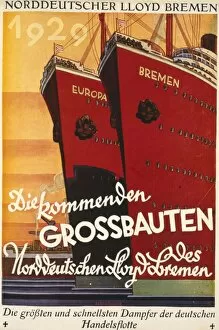 Poster design for Norddeutscher Lloyd Bremen