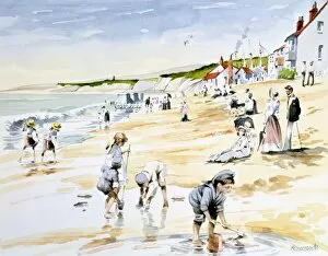 Seaside scene - Turn of the Century