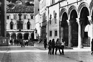 Street scene in the centre of Dubrovnik