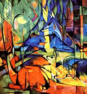 Style Collection: Franz marc, Expressionist style painting circa 1913-14