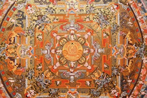 Buddha Collection: Mandala on a thangka