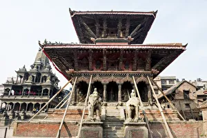 Patan Gallery: Nepal, Patan, Temple square
