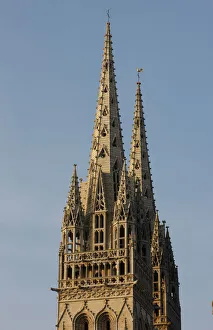 <b class=qtipBold><figcaption>Saint-Corentin cathedral spire</figcaption></b><br>Saint-Corentin cathedral spire, Quimper<br><em>© Godong/UIG</em> Saint-Corentin cathedral spire