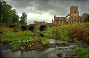 Abbey Collection: Fountains Abbey, Yorkshire, England